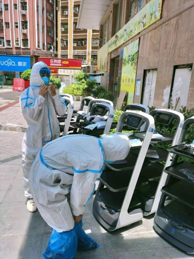 普渡机器人驰援奥运工作者隔离酒店,扎紧“外防输入”口子