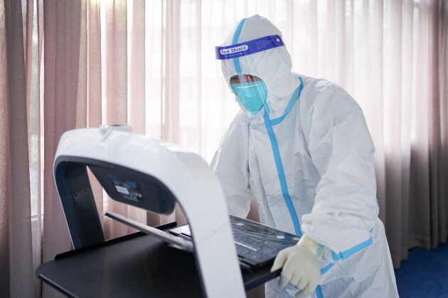 普渡机器人驰援奥运工作者隔离酒店,扎紧“外防输入”口子