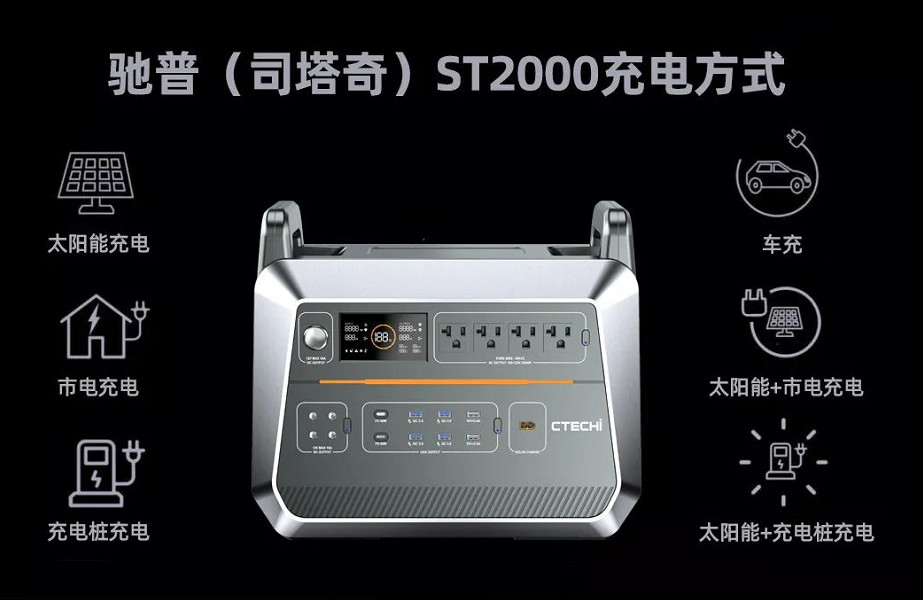 司塔奇ST2000太阳能发电机:出游随身带,满足你的用电需求 司塔奇ST2000太阳能发电机:出游随身带,满足你的用电需求