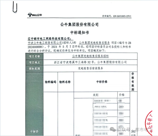 再攀高峰!都市电工蝉联公牛金牌服务商,成功中标2024充电桩售后安装服务