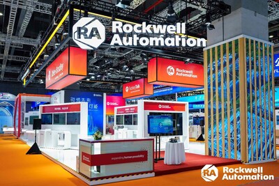 罗克韦尔自动化进博会展台全景 罗克韦尔自动化进博会展台全景